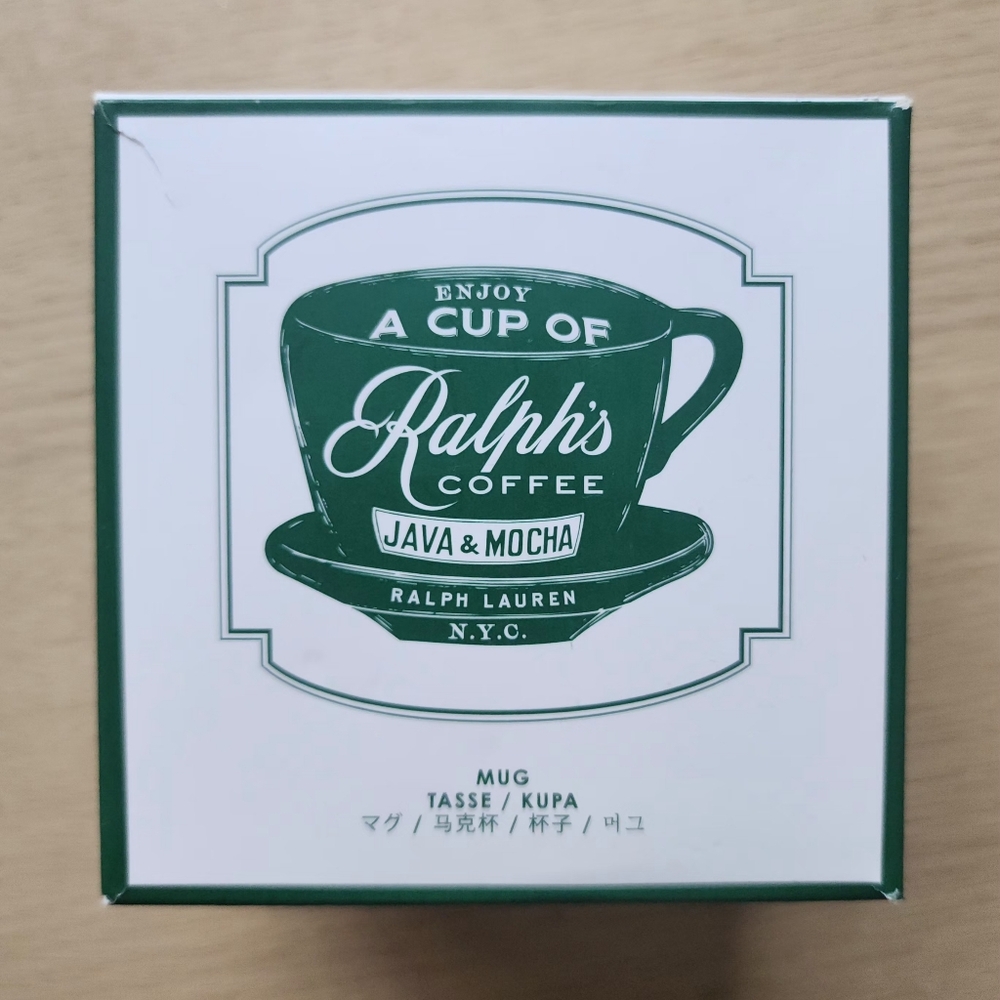 Ralph Lauren Java & Mocha Coffee Mug in Green